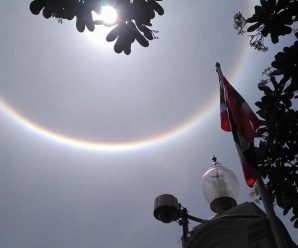 เกิดพระอาทิตย์ทรงกลด ชาวเน็ตแชะภาพตื่นตาแชร์ทั่วโซเชียล