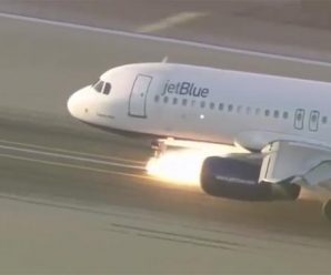 ลุ้นระทึก เมื่อล้อเครื่องบินกางผิดทิศทาง แต่สุดท้ายกัปตันพาลงจอดได้น่าทึ่ง (ชมคลิป)